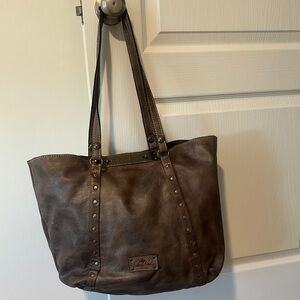 Brown Leather Tote Bag